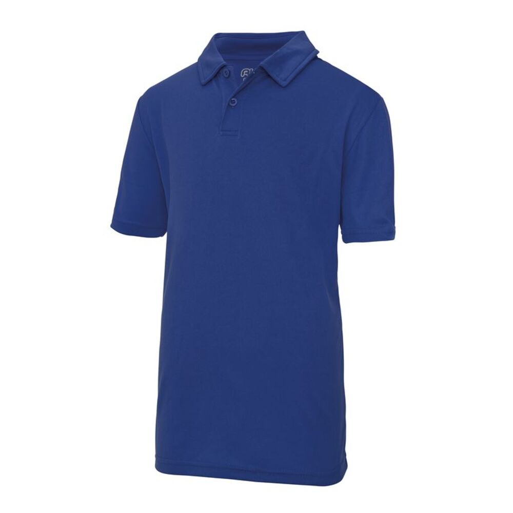 Just Cool Kids Big Boys Sports Polo Plain Shirt (Pack of 2) / Royal